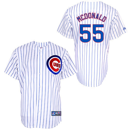 James McDonald #55 Youth Baseball Jersey-Chicago Cubs Authentic Home White Cool Base MLB Jersey